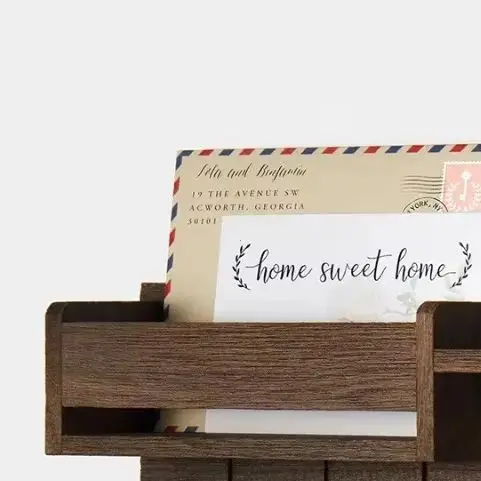 Rustic Wood Mail Key Organizer 5