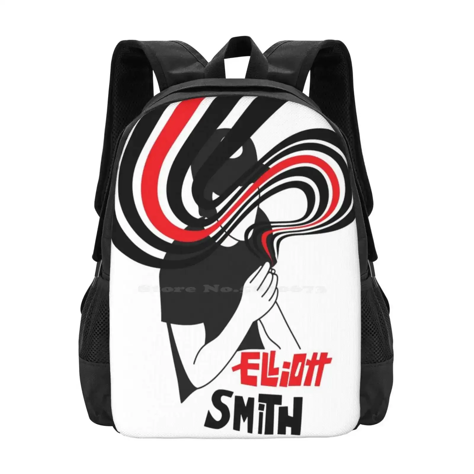 

Elliott Smith Either/8 Hot Sale Schoolbag Backpack Fashion Bags Elliott Smith Figure Eight Either Or Music Indie Roman Candle Xo