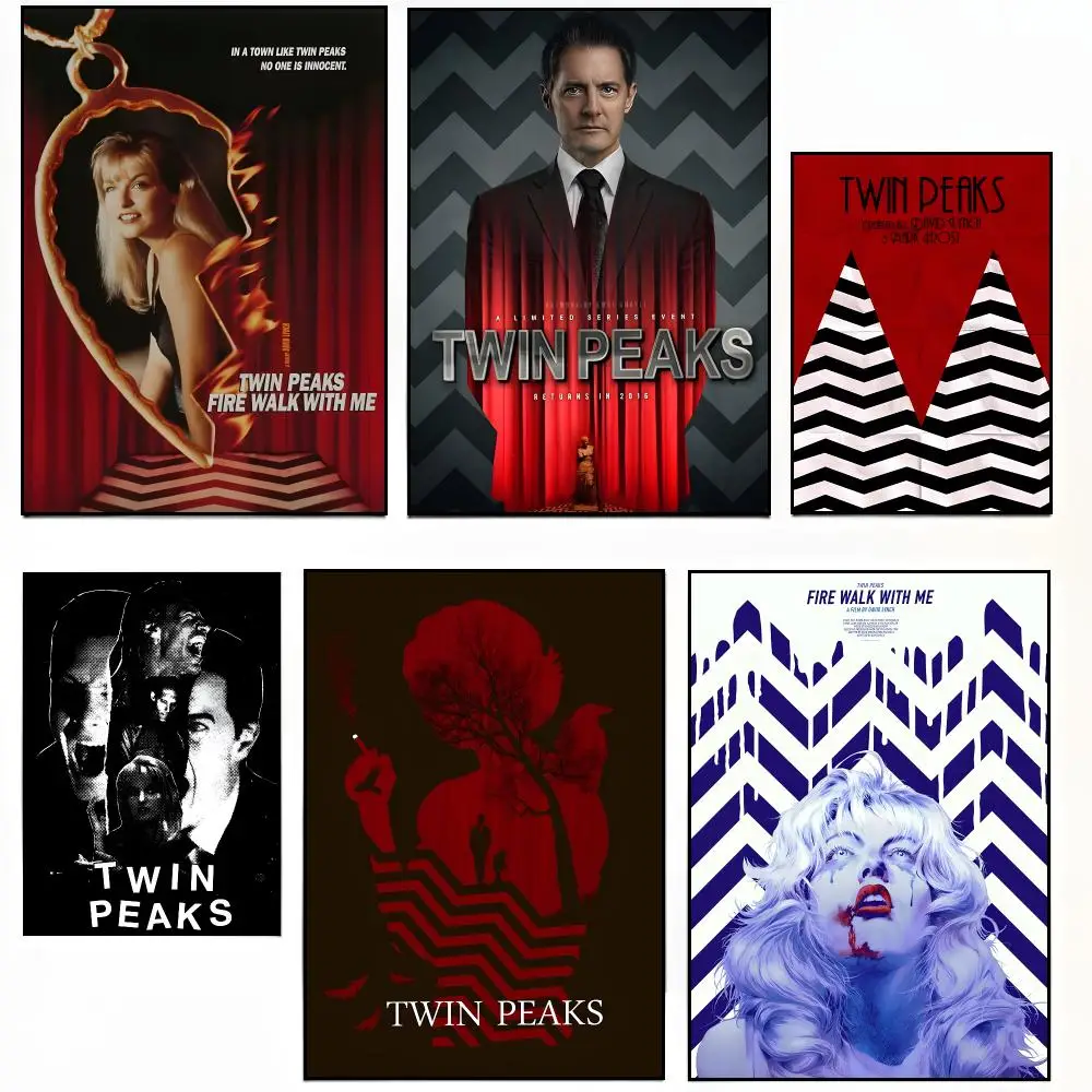 Series Mystery Twin Peaks Poster Modern Living Room Artwork & Beautiful Home Decor Style