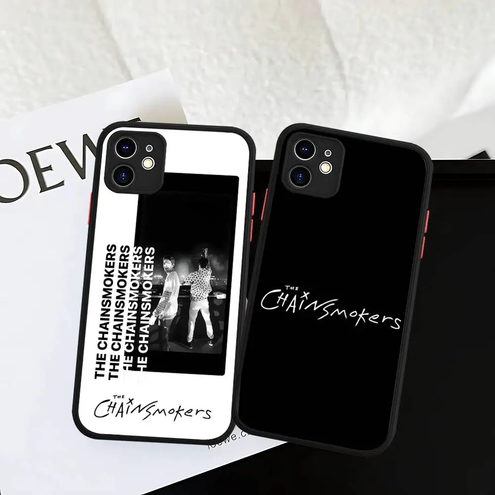 

Rock Band The Chainsmokers Silicone Matte Phone Case For Iphone 13 14 15 16 Pro Max 11 12 X Xs Max Soft Cover