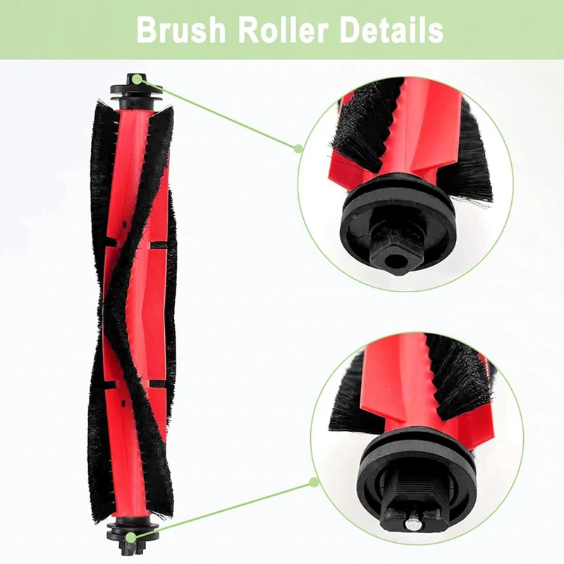 Main Brush Hepa Filter Side Brush Replacement Parts As Shown Plastic Vacuum Cleaner Parts For Roborock Q5 Q5+ Vacuum Cleaner
