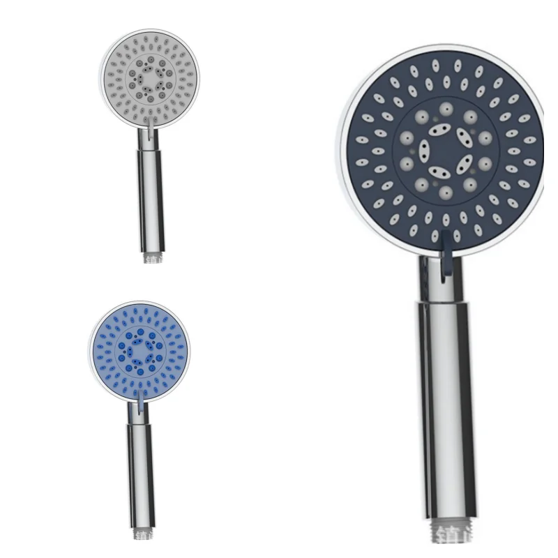 5-Mode Adjustable High-Pressure Shower Head, Household Water-Saving Nozzle, Negative Ion Filtration, Bathroom Accessories