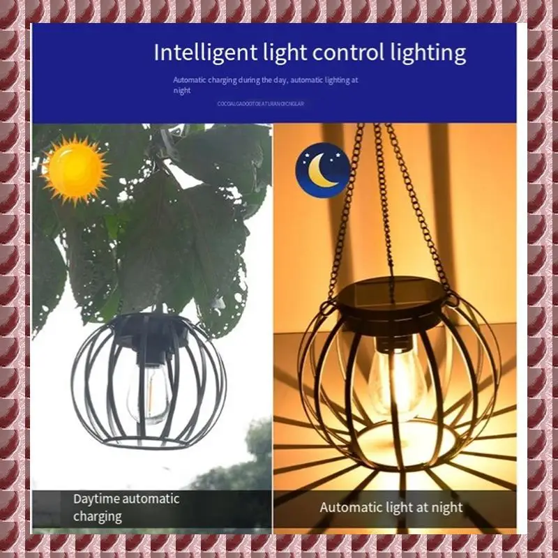 

A95G Solar Lanterns Outdoor Lights, Metal Solar Lantern Lights, Brighter Hanging Solar Lights Outdoor Waterproof Durable 2 Pack