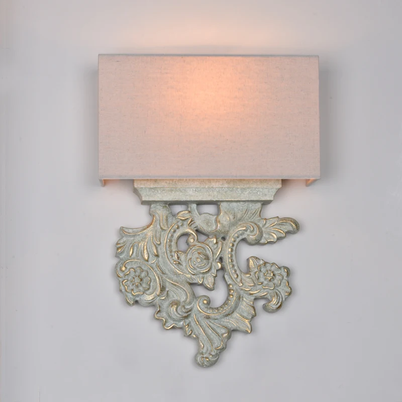 

Настенный светильник из цельного дерева в американском стиле ретро, фоновая стена гостиной, прикроватная лампа для спальни, декоративная лестничная клетка для входа, коридора