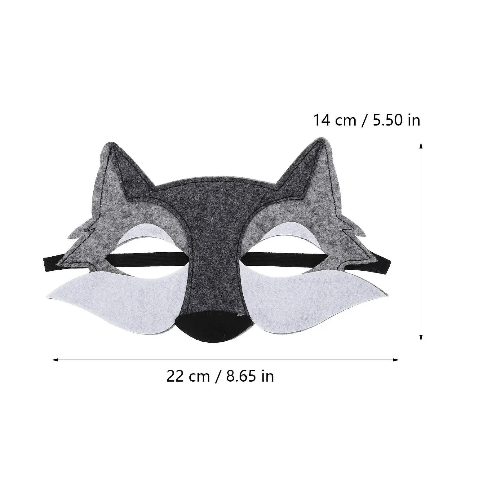 6Pcs Wolf Masks Halloween Cosplay Half Face Mask Animal Party Mask Costume Decoration Prop Wolf Costume Animal Masks