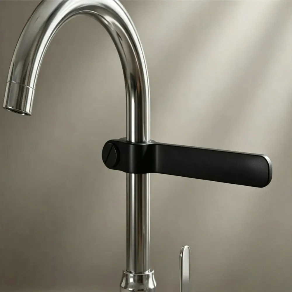 New 3D Print Towel Rack Adjust Fit Long Arm Tap Holder Tap Mount Plastic Build Cloth Hanger Counter Area