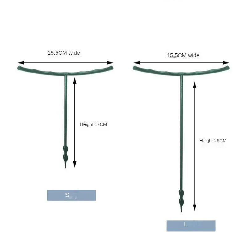 Plastic Plant Support Pile Stand for Flowers Semicircle Greenhouses Arrangement Fixing Rod Holder Orchard Garden Bonsai Tool