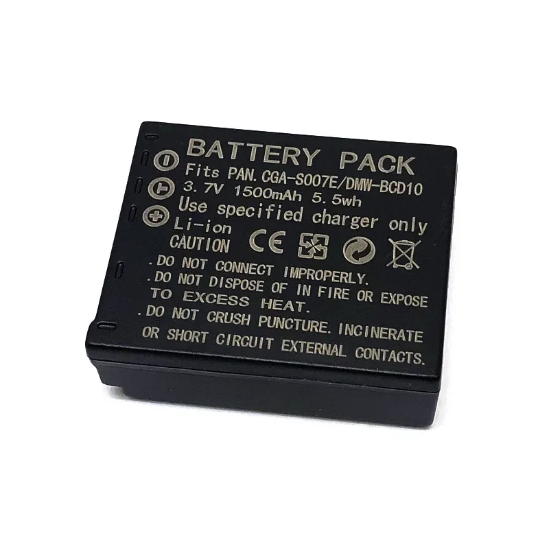 CGA-S007E CGA-S007 CGA S007 S007E S007A DMW-BCD10 Battery for Panasonic DMW BCD10 DMC TZ1 TZ2 TZ3 TZ4 TZ5 TZ50 TZ15 GK batteries