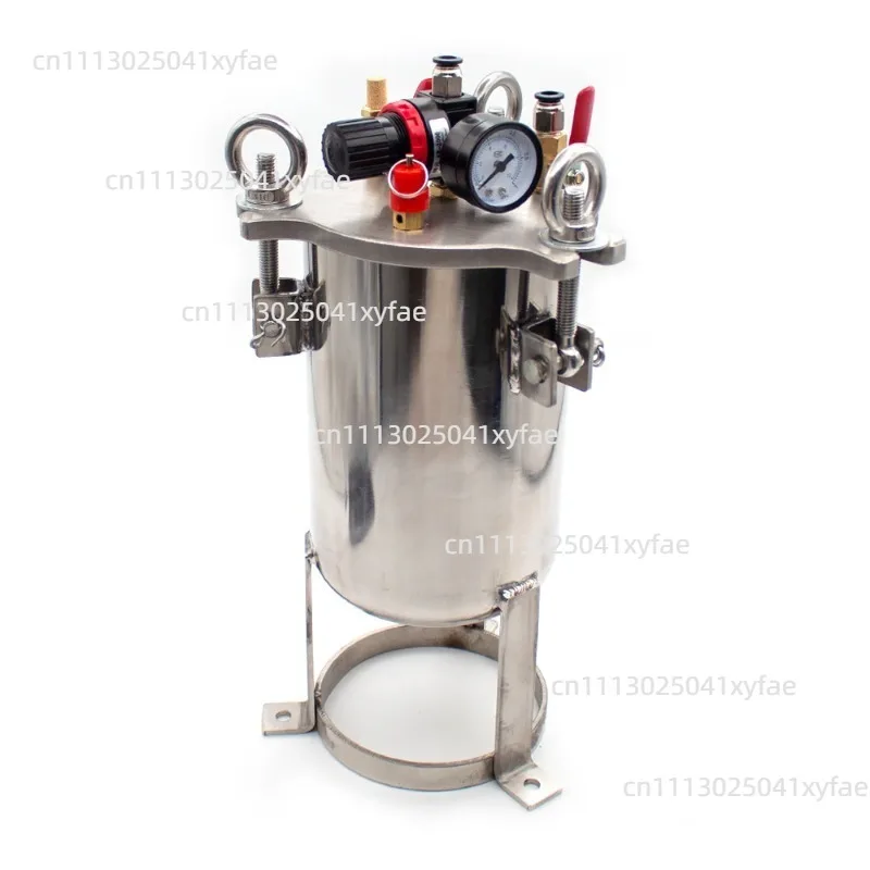2L 304 Stainless Steel Pressure Vessel Flat/Curved/Conical Bottom Optional Pneumatic Automatic Material Dispensing Unit