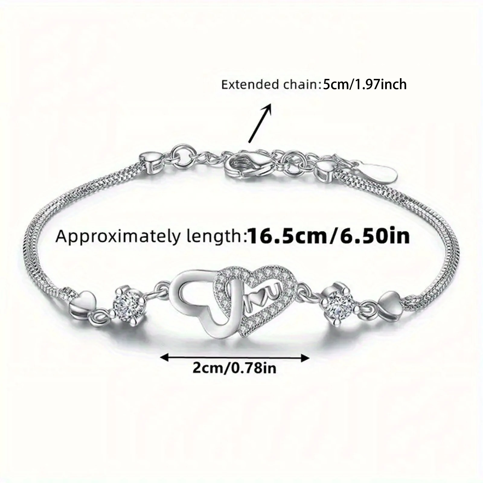 سوار حب أنيق "إلى ابنتي"، هدية مثالية لابنتي، مدعوم من وعد الأم، هدايا عيد الميلاد والتخرج #6