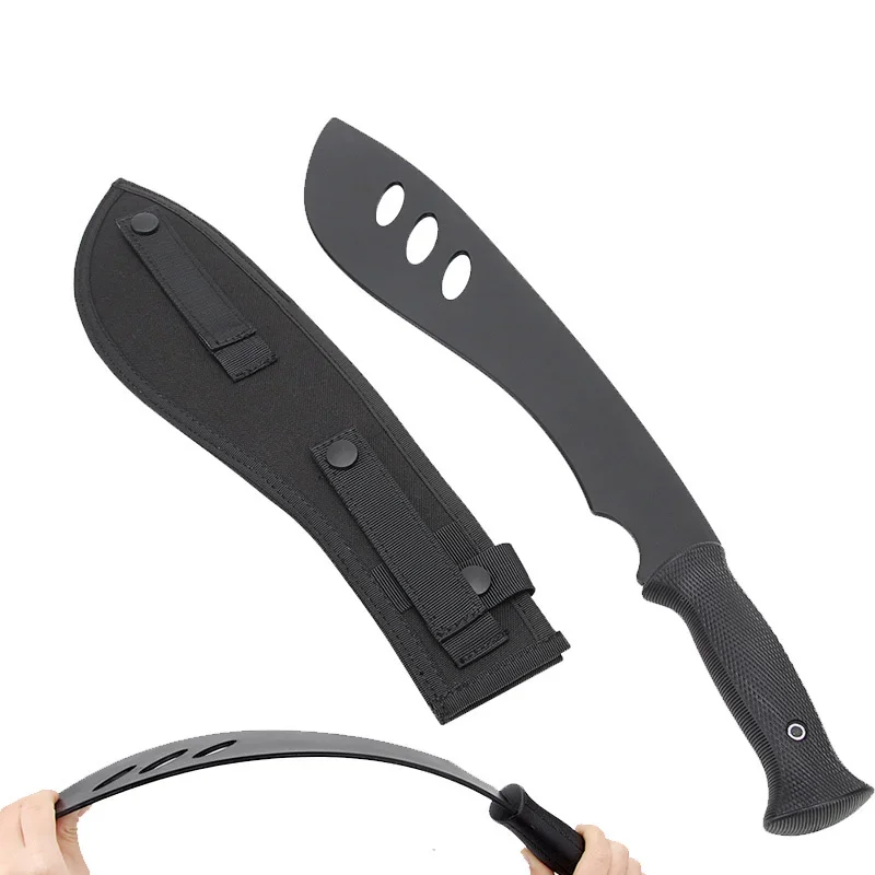 Rubber Knife Nepal Knife Model Handle Soft Rubber Blade Tactical Training Knife Cosplay Soft Dagger