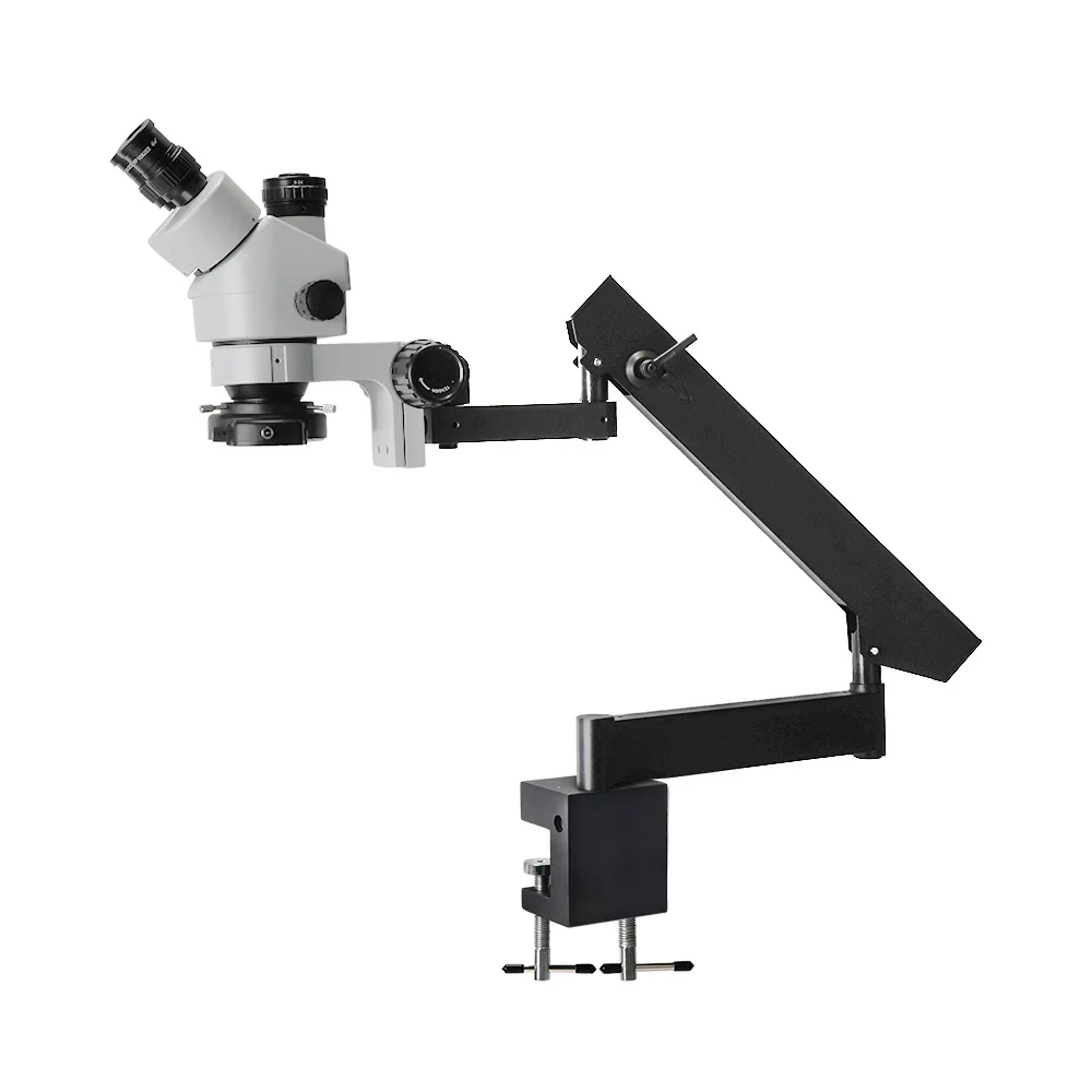 Surgical practice swing arm microscope identification magnifying glass circuit board welding high definition stereo