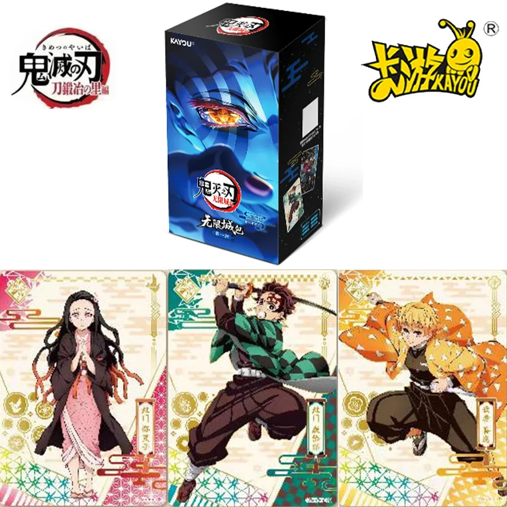 kayou-demon-slayer-card-game-infinite-castle-arc-tanjirou-nezuko-kanroji-anime-collectible-deck-toys-gift-for-fans