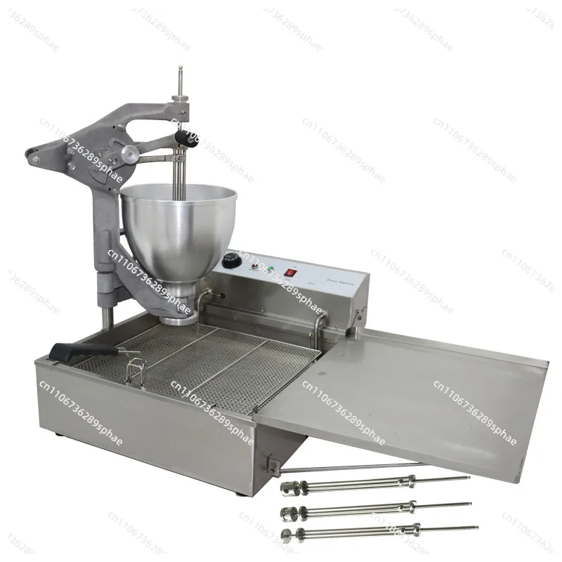 Desktop multi-flower hand-crank donut machine, stainless steel intelligent electric Potti fryer