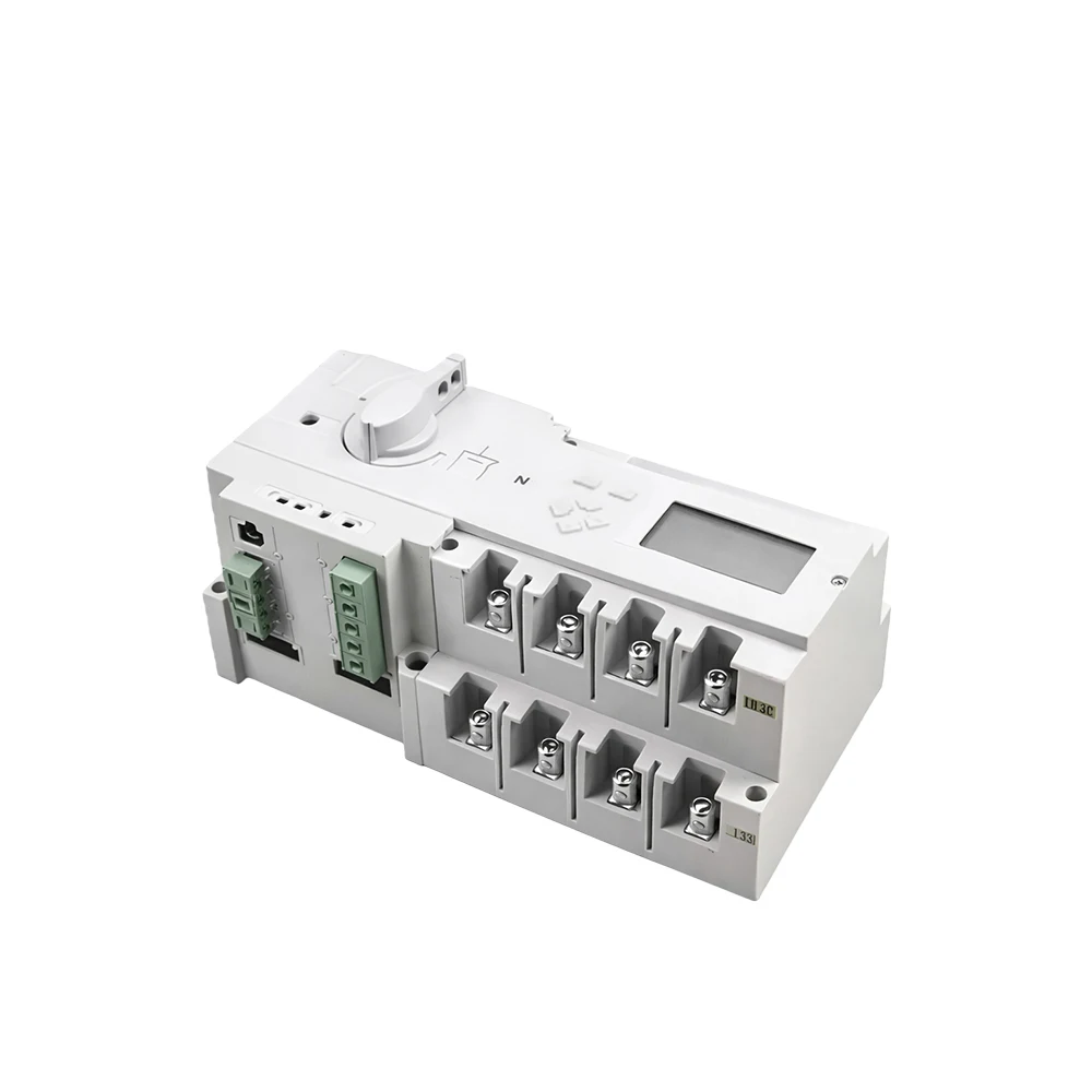 C/D Type 63A 100A 125A ATS Generator Dual Power Automatic Transfer Switch with Control Panel Circuit Breaker