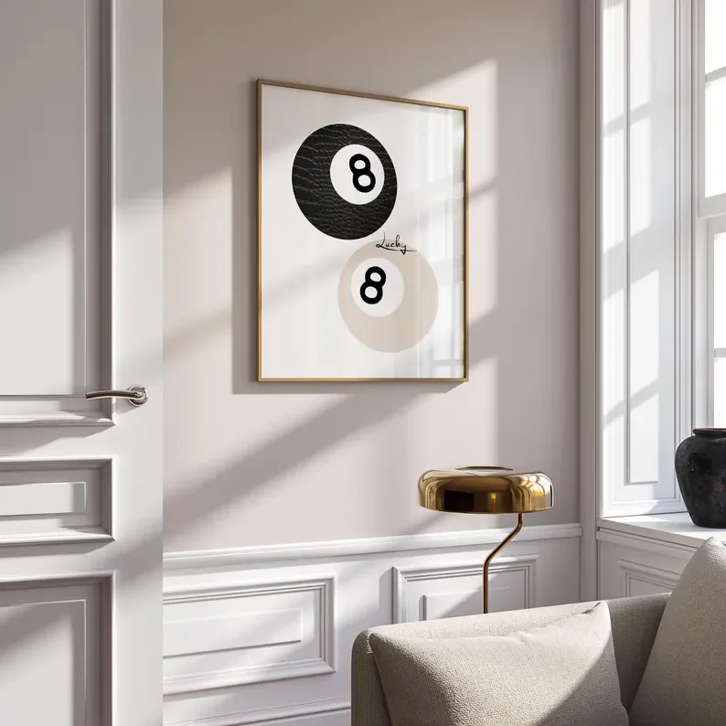 غير تقليدي القذرة مارتيني كوكتيل و ليوبارد لاكي رقم 8 الكرة أحمر الشفاه قبلة المشارك حائط لوح رسم الفن صور ديكور المنزل بار