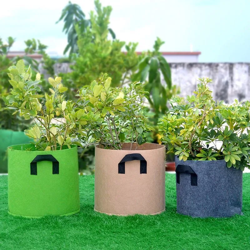 

Сумка для выращивания растений на галлон с ручками Нетканый материал Сумка для посадки овощей Горшок для выращивания растений Сумка для выращивания садовой фермы Сумки для цветов