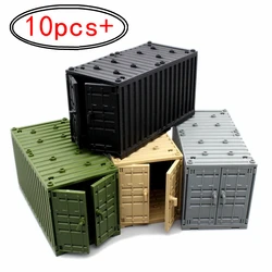 Ww2 Military Container MOC Building Blocks Box Toys for Boys War Base Technical Bricks Creative DIY Construction Brick
