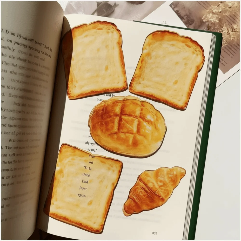 Pagination Mark Acrylic Bookmark Pineapple Bun Shape Decorative Design Reading Book Clip Bread Shape Original Design
