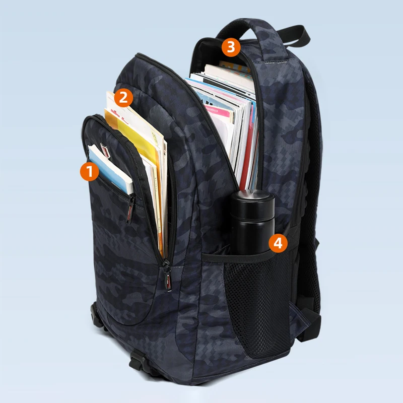 حقيبة ظهر مضادة للماء للسفر للطائرة مقاس 17 بوصة حقيبة كمبيوتر محمول على ظهره للرجال حقيبة مدرسية للأولاد اليابانية للرجال Mochila