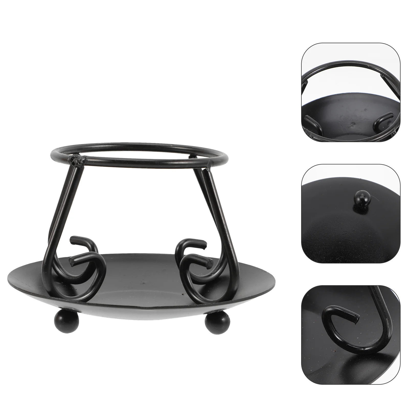 Pentagram Pot Holder Support Rack Iron Cauldron Stand Kitchen Bracket Heater Burner Cast Decor Metal Tripod