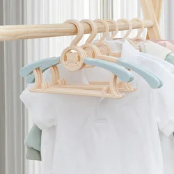 10Pcs Kids Retractable Clothes Hanger Non-slip Adjustable Storage Hanger Portable Display Hanger Closet Children Baby Coats Rack