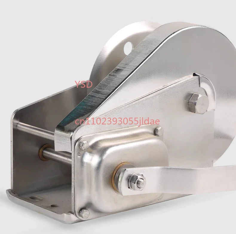 

1200/1800/2600 lbs Hand Crank Winch - High-Carbon Steel, Two-Way Self-Locking with Brake