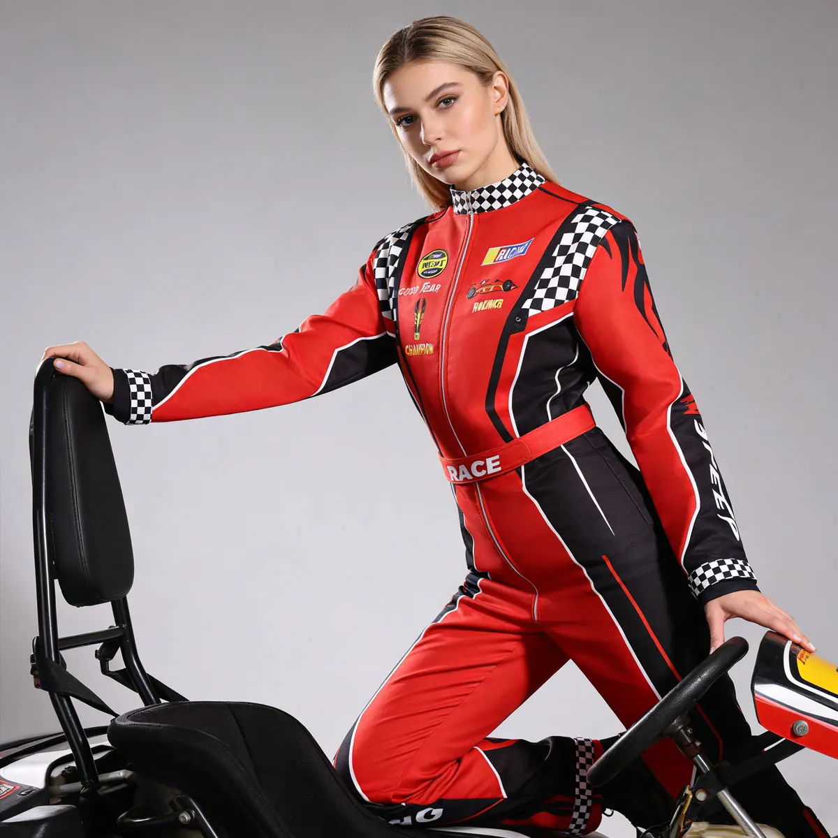 2026 Neuer Highway-Rennrad-Drifting-Kart-Overall, Trainingsanzug, Cosplay-Overall, Bühnenkostüm, Komplettset
