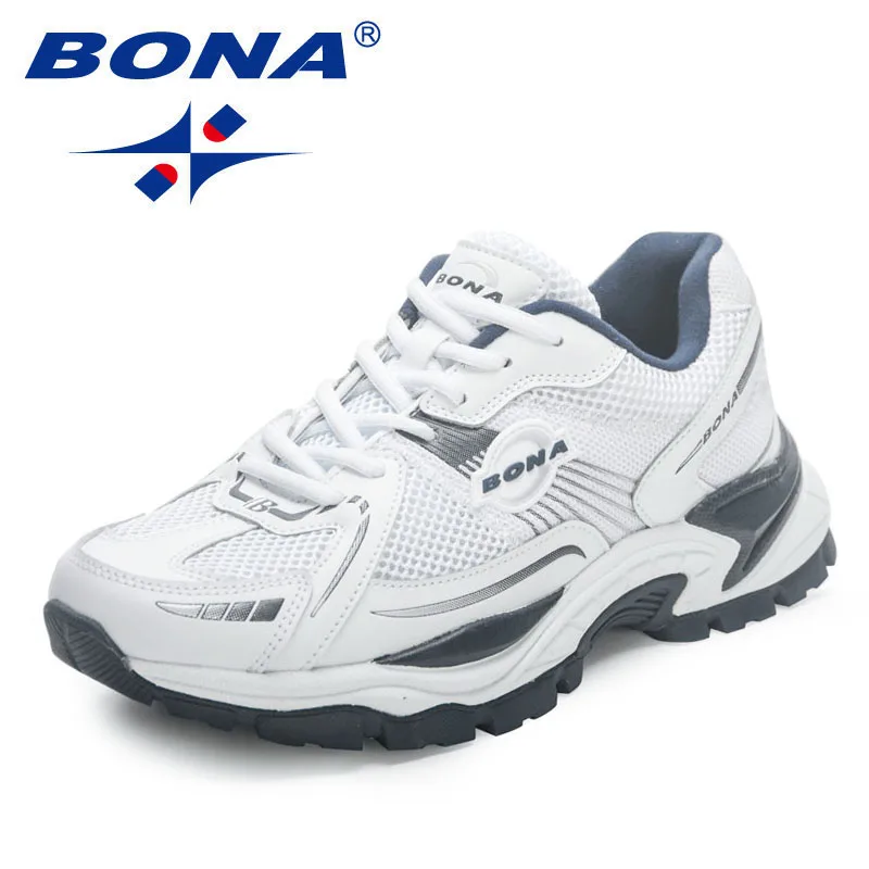 BONA 2023 new Designers Men Running Shoes High Quality Platform running shoes Chunky Sport Shoes Man Outdoors breathable Walkin