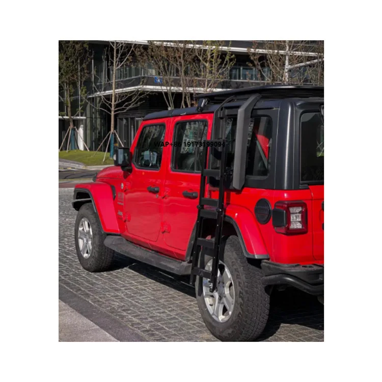

Factory Sales Roof Rack Cargo Exterior Accessories Luggage Rack Basket Climbing Ladder 2007-2023 JL JK