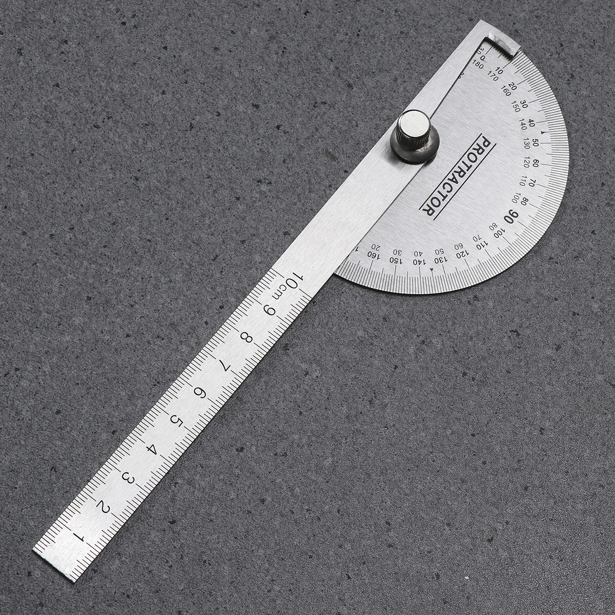 

2 Pcs Protractor Stainless Steel Diy Ruler for Woodworking Metal Angle Measuring Measure Bevel Gauge Rotary