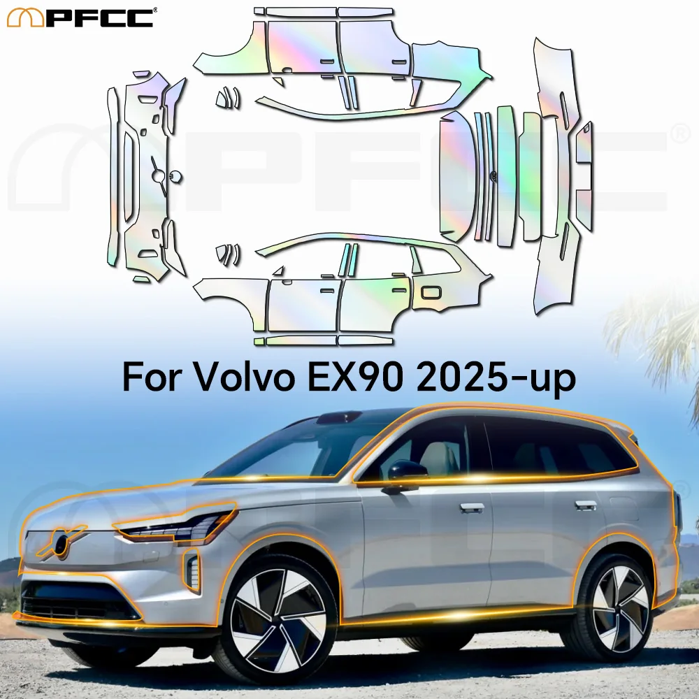 9Mil For Volvo EX90 2025-UP Paint Protection Film TPU Car Body Pre-cut Clear Kit Anti-scratch Invisible Resistant Covers
