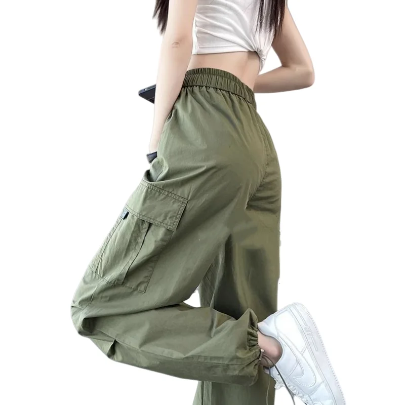 Women's Cargo Pants UPF50+ Sun Protection Breathable High Waist Haren Pants Hiking Multi Pocket Sports Trousers Workwear Pants