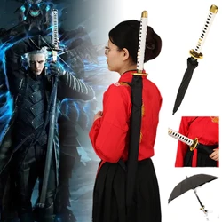 Vergil Yamato Katana Umbrella Long Raincoa Devil May Cry 5 Real Size Japanese Katana Samurai Sword Sabre Umbrella Anime Parasol