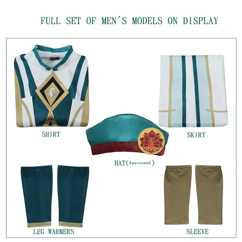 CyThe Akademiya أزياء تنكرية تأثير كرنفال موحدة شعر مستعار أنيمي أزياء الهالوين لعبة الرجال