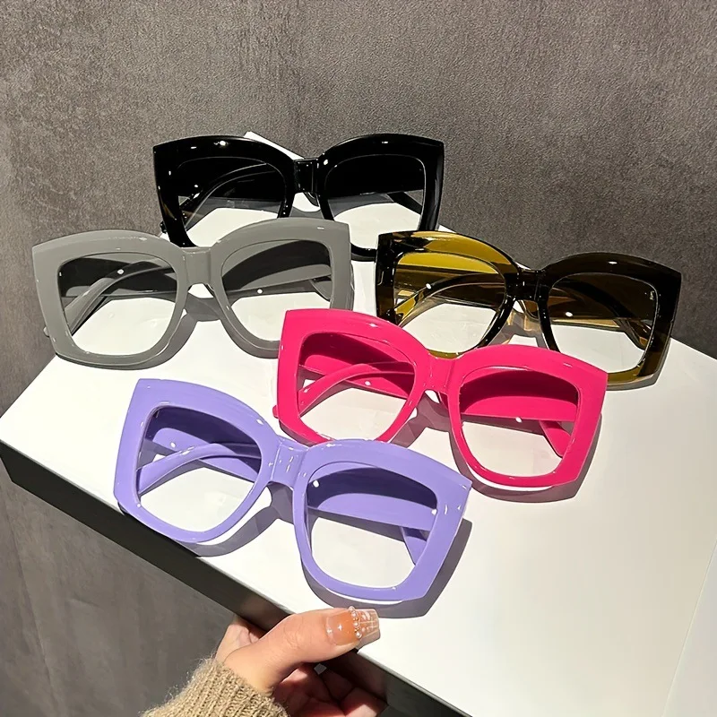 Anti Blue Light Glasses Men Women Transparent Computer Eyeglasses Square Frame Eyewear Blocking Optical Spectacle Eyeglass view 3