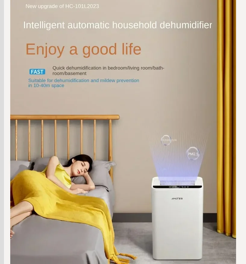 

220V Quiet Electric Moisture Absorber, Anti-mold Dehumidifier for Home Basement CBW