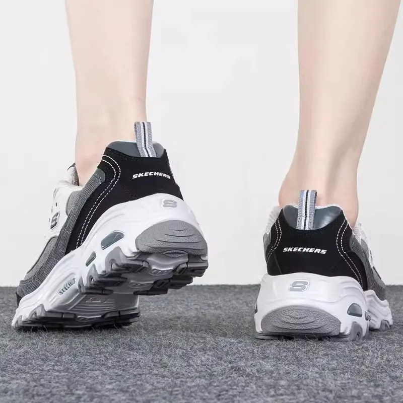 Skechers รองเท้าผ้าใบผู้หญิงแฟชั่นรองเท้าลําลองรองเท้าแพนด้าดูดซับแรงกระแทกย้อนยุค