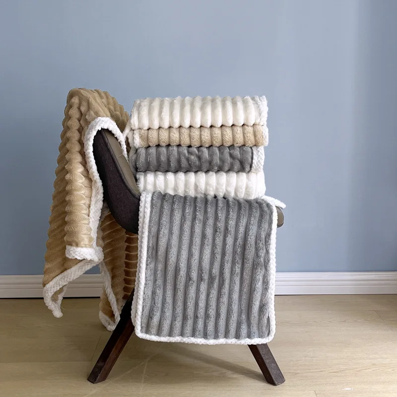 

2024 new bath towel towel set blanket lunch break blanket small blanket