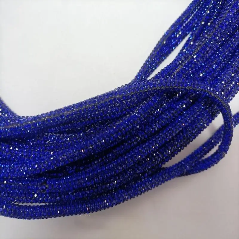 50 yards 4mm Kristal Strass Koord Trim Glas Diamant Touw DIY Naaien Voor Kleding Schoenen Tassen Trouwjurk kostuum Decoratie