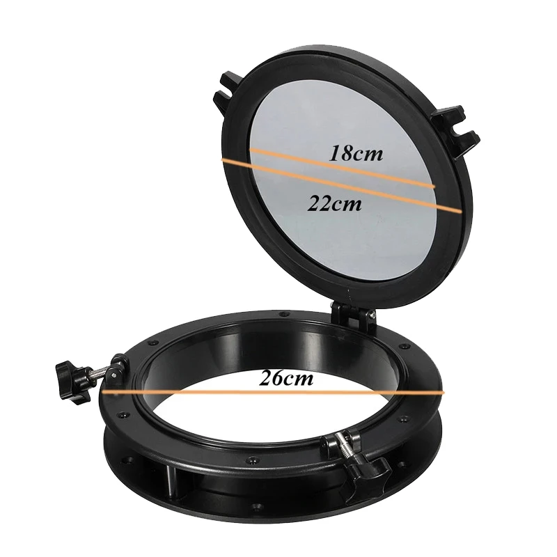 

B0a-t10 Inch RV Boat Yacht Round Portlight Window