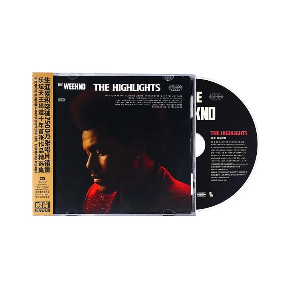 the-weeknd-abel-tesfaye-the-highlights-cd-nuevo-r-b-pop-hits-discos-de-audio-iconicos-para-automoviles-y-hogares-vocales