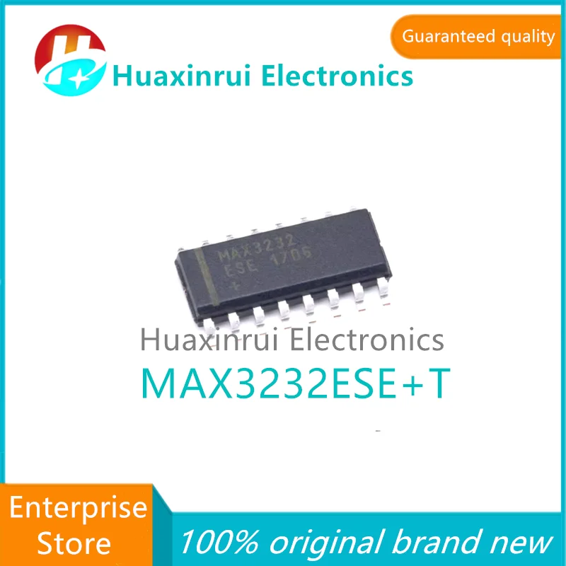 MAX3232ESE+T SOIC-16 100% original brand new silk screen MAX3232ESE chip RS232 transceiver IC MAX3232ESE+T