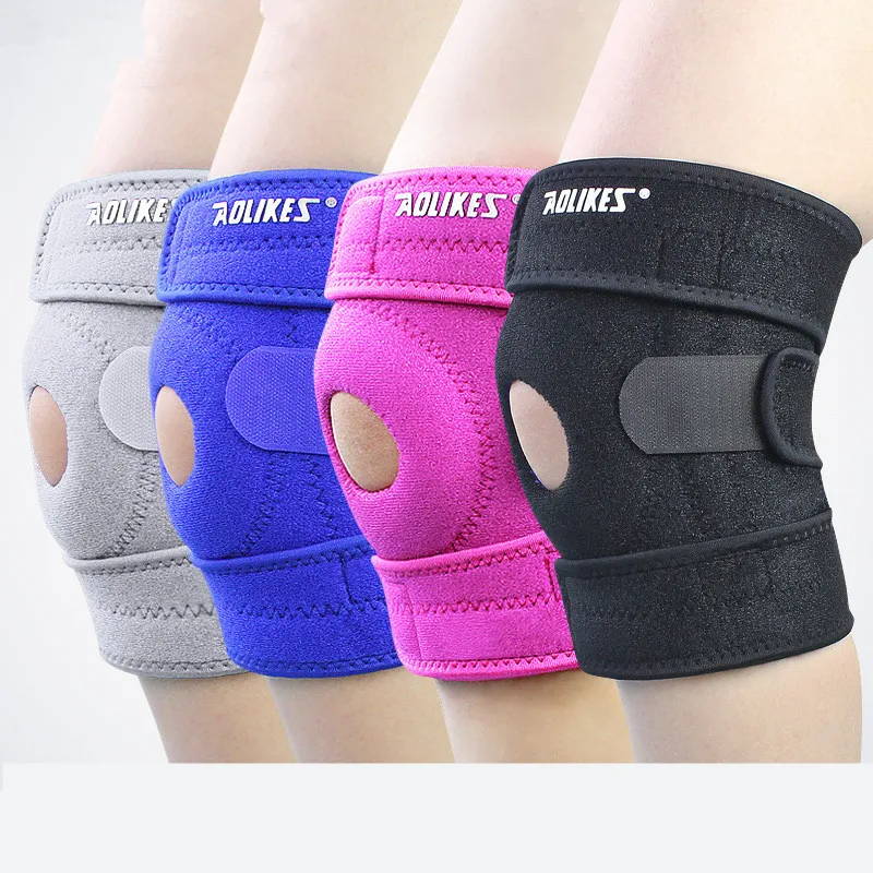 

New 1PCS Pressure Regulation Exercise Knee Pads Relieve Joint Pain Knee Sleeve Running Cycling Gym Fixed Patella Knee Support