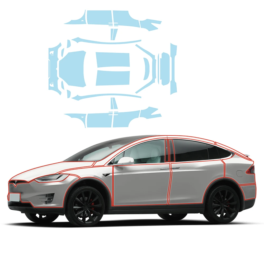 

For Model X dedicated invisible car wrap TPU body paint protective film transparent scratch-resistant repair film