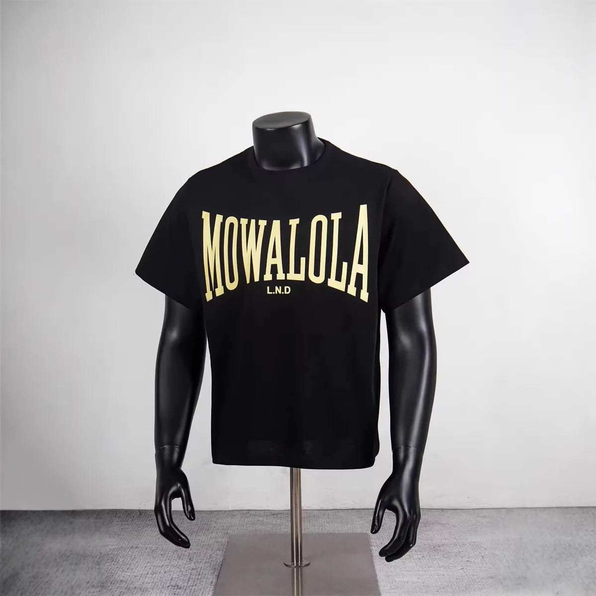 Mowalola Letter Print Bodycon Short-Sleeved T-Shirt Trendy for Men and Women