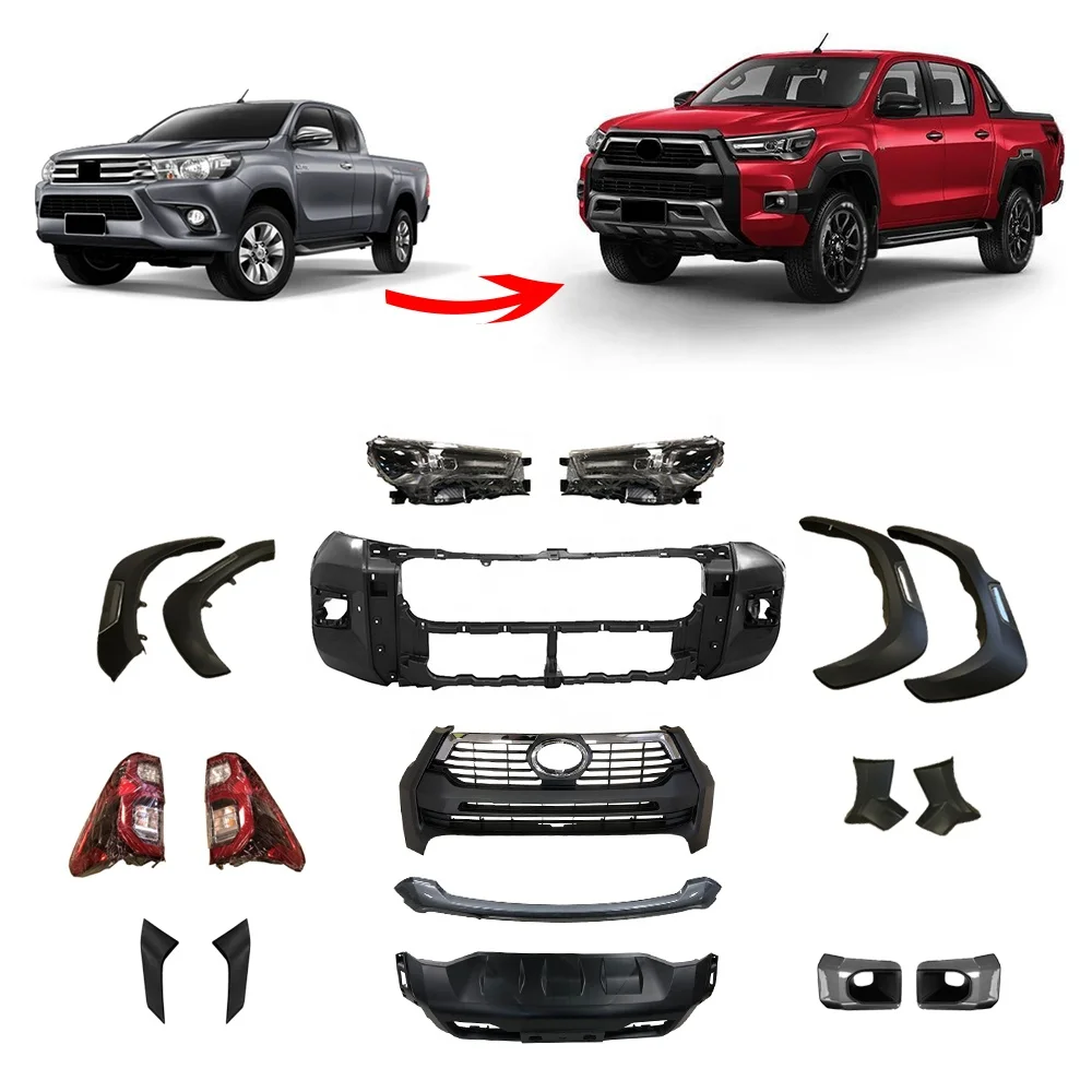 

4X4 New Body Parts Body Kit For Hilux Revo 2016 2018 Upgrade To Rocco 2020