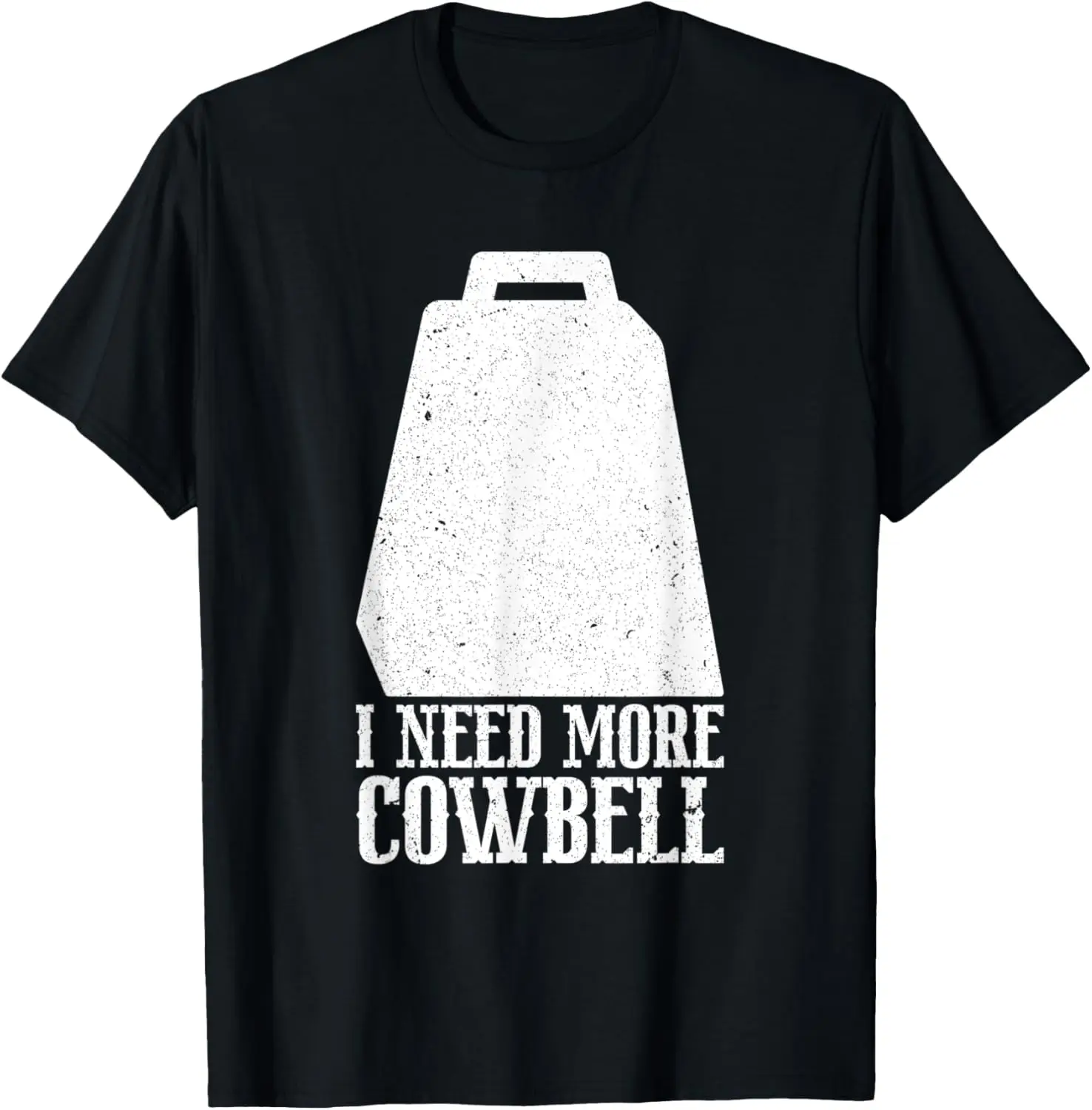 Cow Bell More Cowbell Vintage Engraçado Batidor Cowbell Camiseta Engraçada