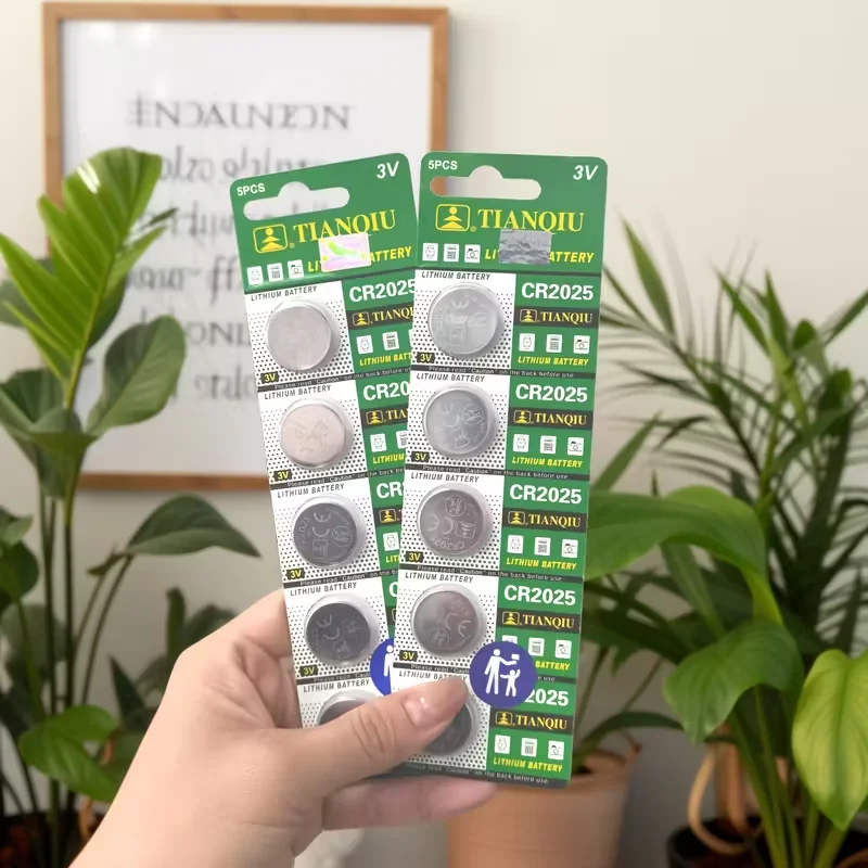 

5-60PCS CR2025 3V Lithium Coin Cell, Model DL2025/BR2025, for Car Key Fob, Remote Control, Watch, Medical Device
