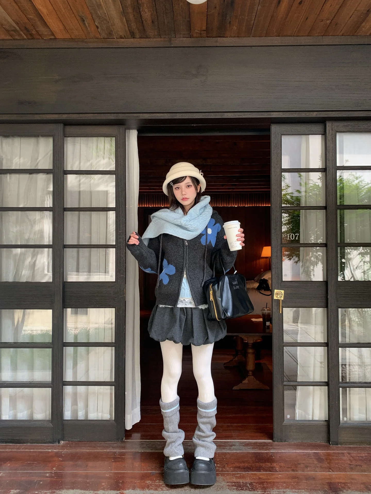 

Forlions Knitted Open Cardigan oulder Drop Outerwear Hooded Patchwork Print ape Women's Long Sve Zipper Closure Wint...